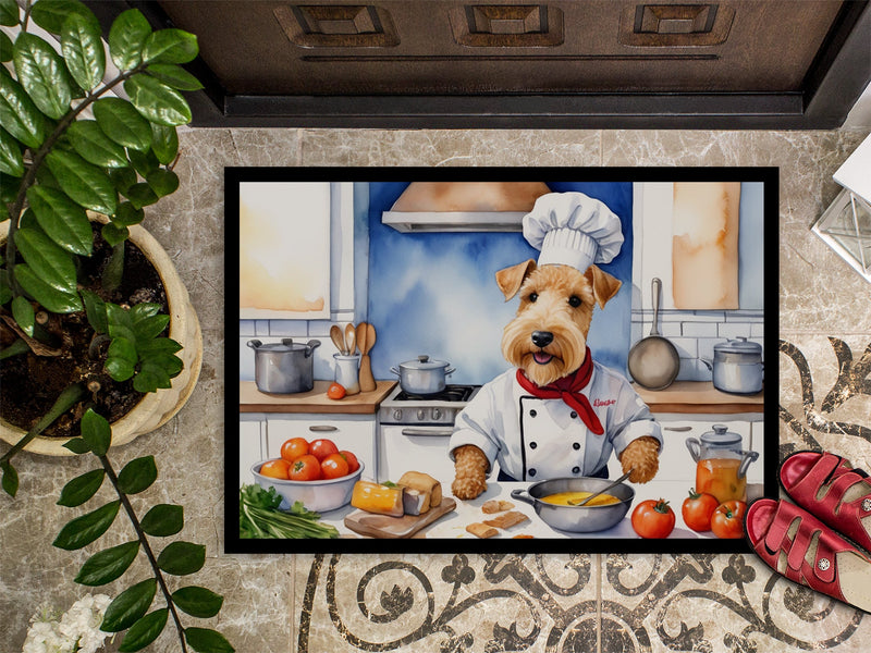 Lakeland Terrier The Chef Doormat-24x36 Indoor / Outdoor Rug | Made in USA