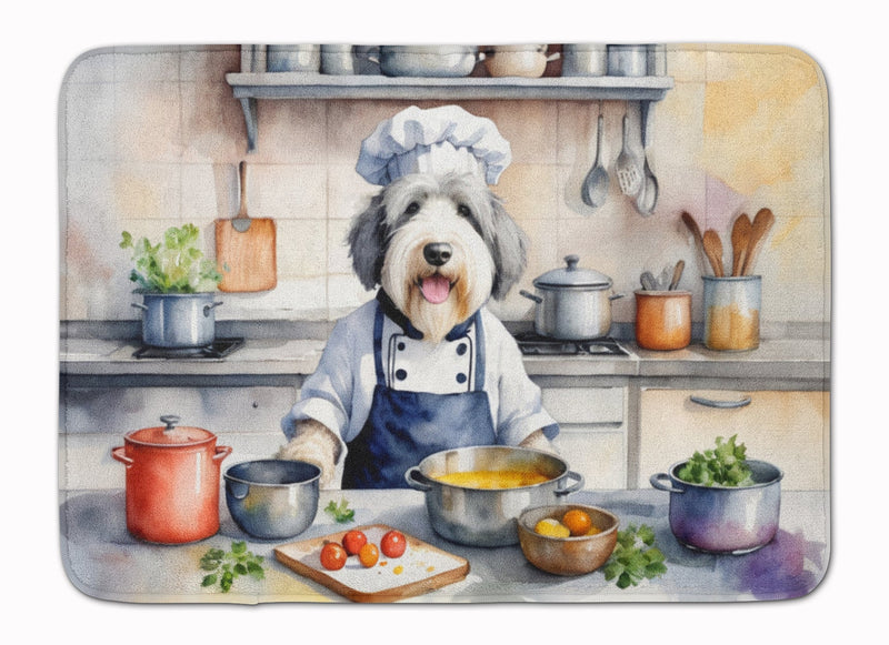 Old English Sheepdog The Chef Memory Foam Kitchen Mat