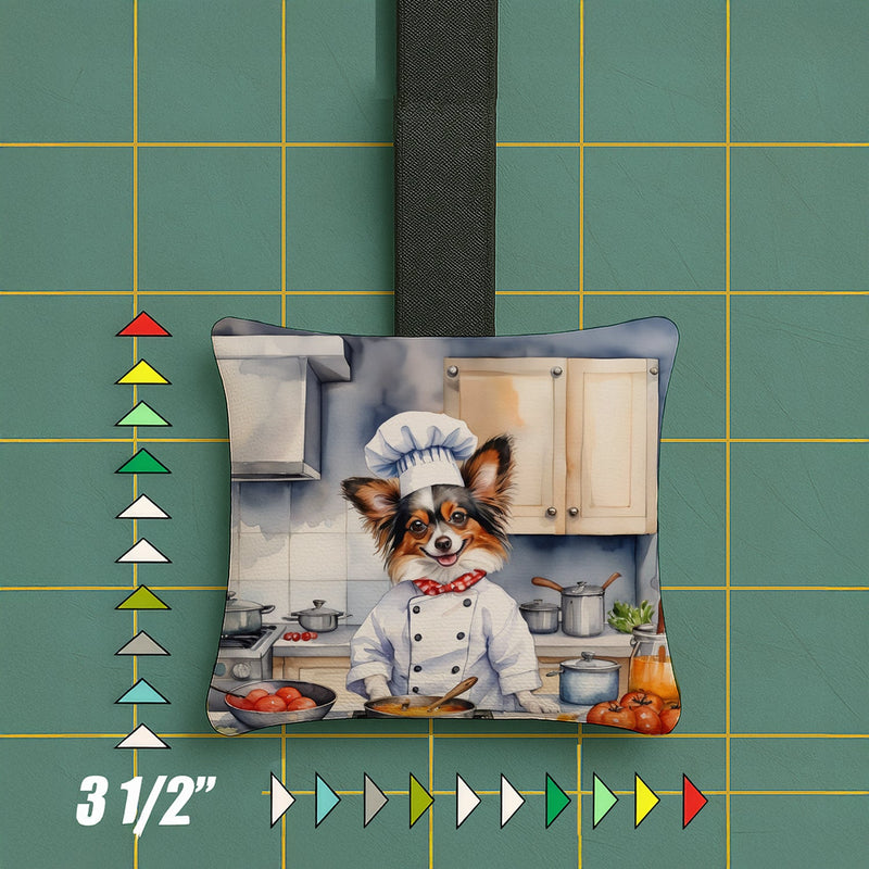 Papillon The Chef Hanging Square Fabric Ornament 3.5 × 3.5