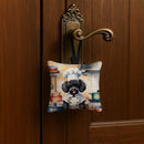 Black Poodle The Chef Hanging Square Fabric Ornament 3.5 × 3.5