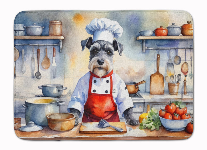 Schnauzer The Chef Memory Foam Kitchen Mat