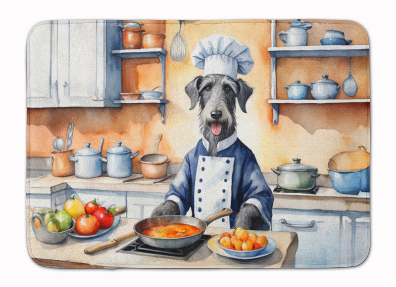 Scottish Deerhound The Chef Memory Foam Kitchen Mat