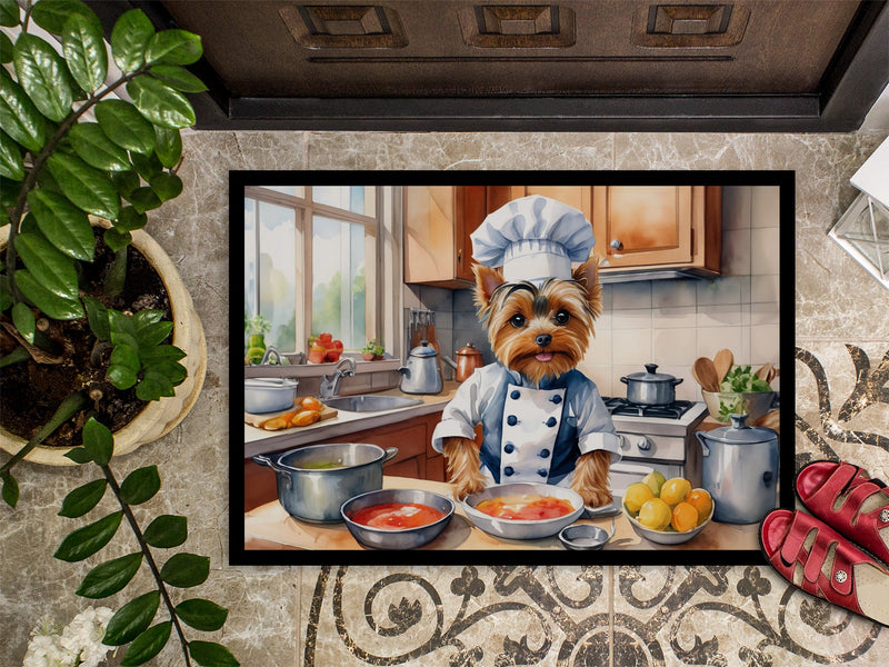 Yorkie Yorkshire Terrier The Chef Doormat