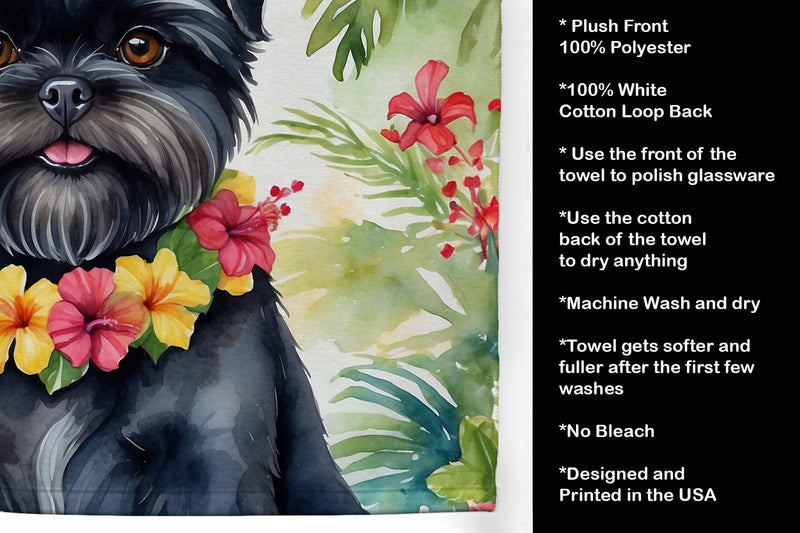 Affenpinscher Luau Kitchen Towel