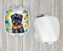 Affenpinscher Luau Compact Mirror – Stylish Purse Mirror with Artistic Covers