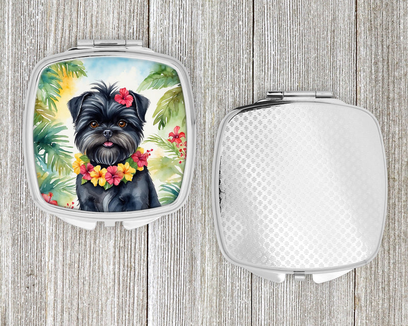 Affenpinscher Luau Compact Mirror