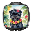 Affenpinscher Luau Compact Mirror – Stylish Purse Mirror with Artistic Covers