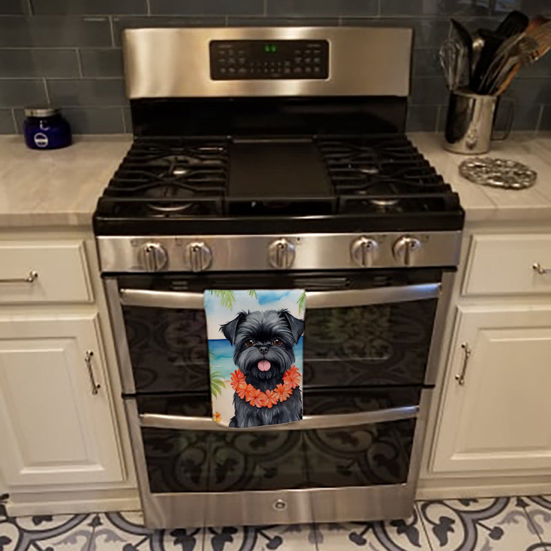 Affenpinscher Luau Kitchen Towel