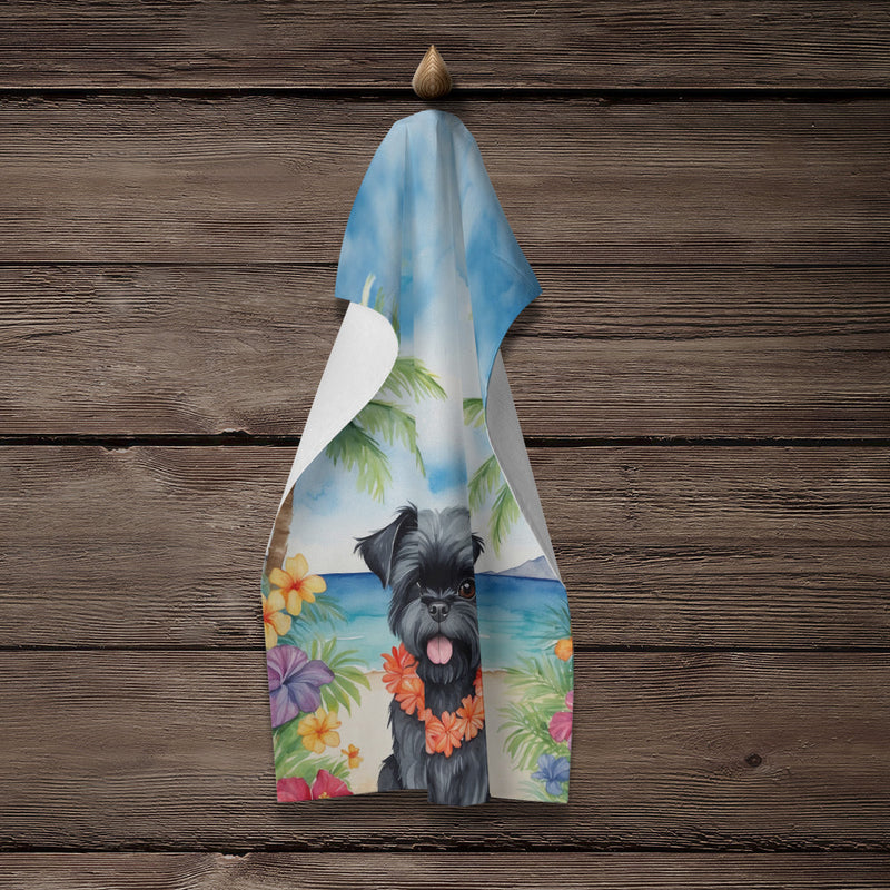 Affenpinscher Luau Kitchen Towel