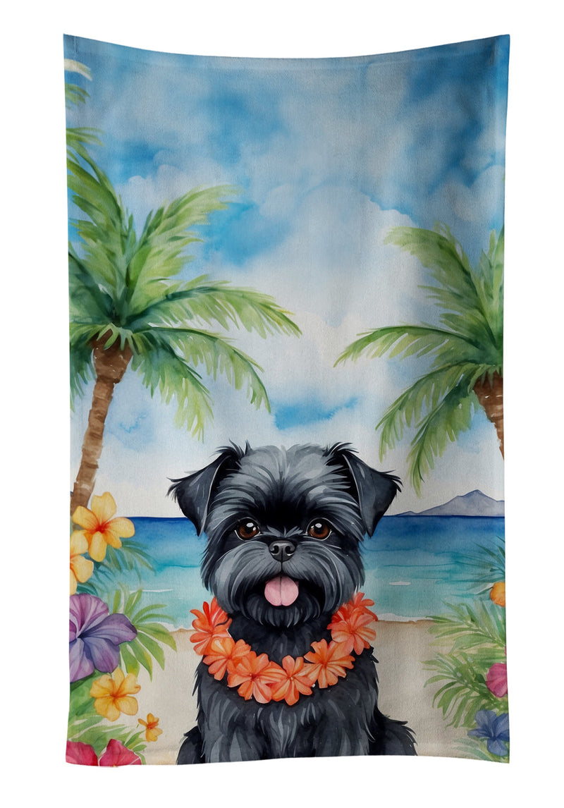 Affenpinscher Luau Kitchen Towel