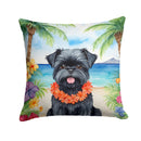 Affenpinscher Luau Throw Pillow - 14x14 Decorative Pillow – Art for Your Home & Patio
