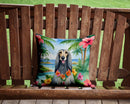 Afghan Hound Luau Throw Pillow - 14x14 Decorative Pillow – Art for Your Home & Patio