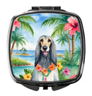 Afghan Hound Luau Compact Mirror – Stylish Purse Mirror with Artistic Covers