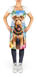 Airedale Terrier Luau Apron – Artist-Designed Kitchen, BBQ & Craft Apron