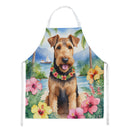 Airedale Terrier Luau Apron – Artist-Designed Kitchen, BBQ & Craft Apron