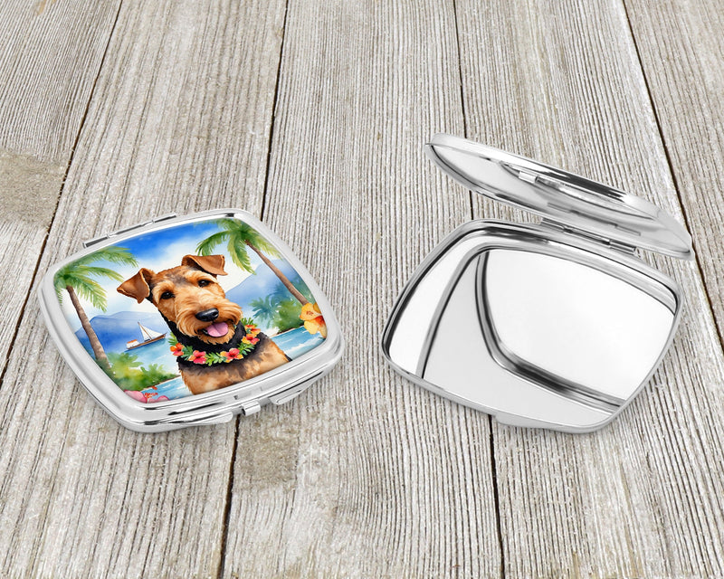 Airedale Terrier Luau Compact Mirror