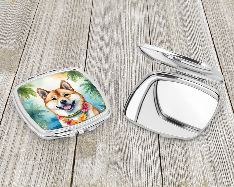 Akita Luau Compact Mirror – Stylish Purse Mirror with Artistic Covers