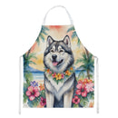 Alaskan Malamute Luau Apron – Artist-Designed Kitchen, BBQ & Craft Apron