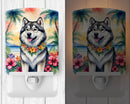 Alaskan Malamute Luau Ceramic Night Light