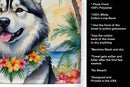 Alaskan Malamute Luau Kitchen Towel