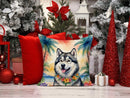 Alaskan Malamute Luau Throw Pillow - 14x14 Decorative Pillow – Art for Your Home & Patio