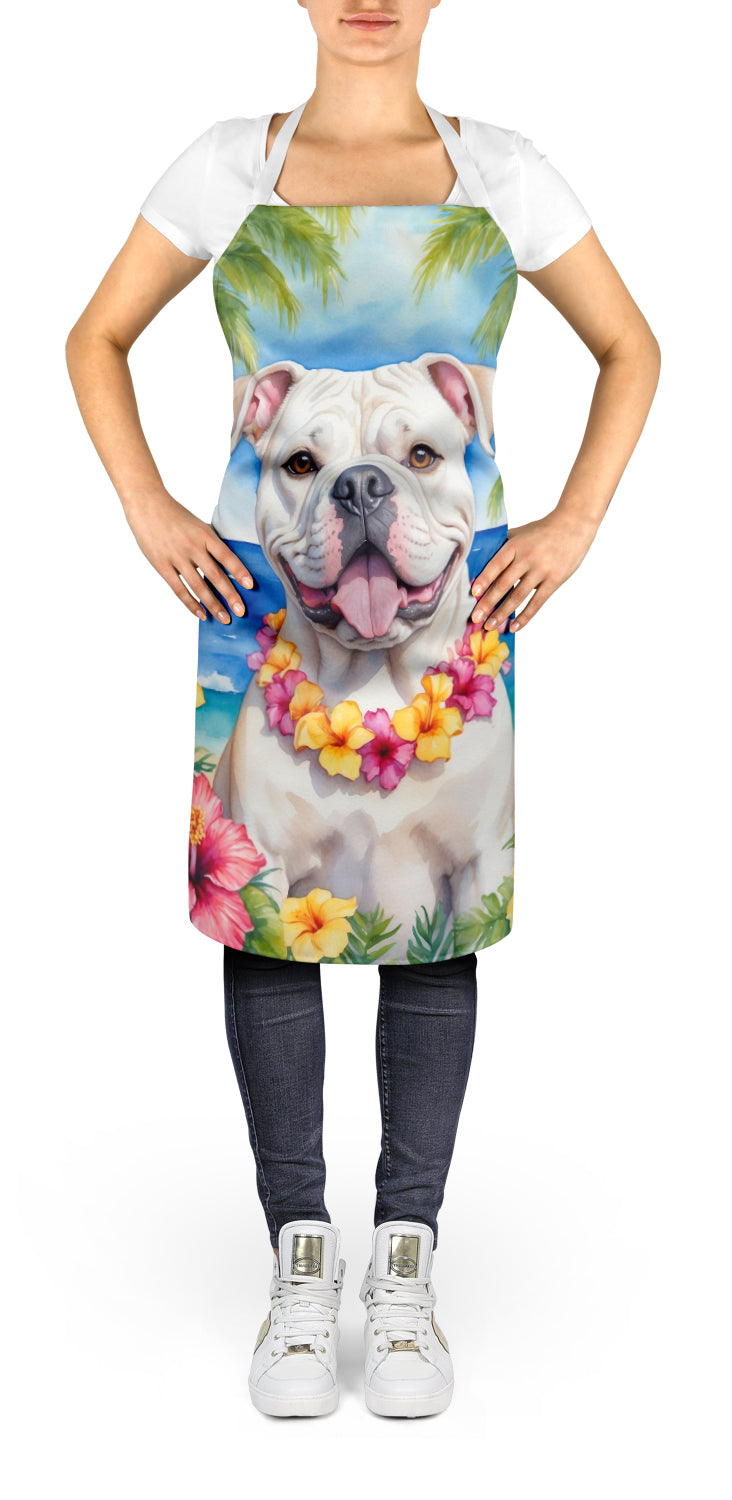 American Bulldog Luau Apron