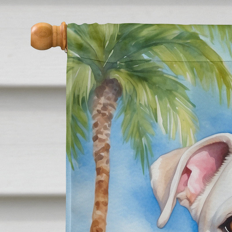 American Bulldog Luau House Flag