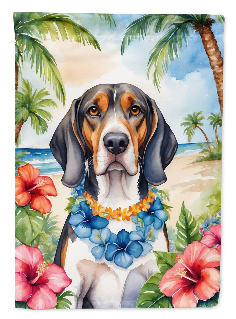 American English Coonhound Luau House Flag