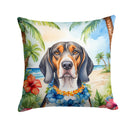 American English Coonhound Luau Throw Pillow - 14x14 Decorative Pillow – Art for Your Home & Patio
