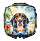 American English Coonhound Luau Compact Mirror – Stylish Purse Mirror with Artistic Covers