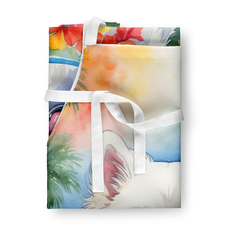American Eskimo Luau Apron – Artist-Designed Kitchen, BBQ & Craft Apron