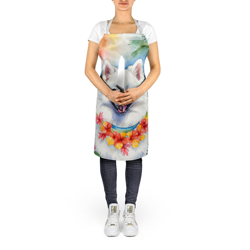 American Eskimo Luau Apron – Artist-Designed Kitchen, BBQ & Craft Apron