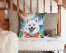 American Eskimo Luau Throw Pillow - 14x14 Decorative Pillow – Art for Your Home & Patio