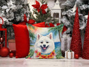 American Eskimo Luau Throw Pillow - 14x14 Decorative Pillow – Art for Your Home & Patio
