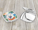 American Eskimo Luau Compact Mirror – Stylish Purse Mirror with Artistic Covers