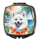 American Eskimo Luau Compact Mirror – Stylish Purse Mirror with Artistic Covers