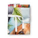 American Foxhound Luau Apron – Artist-Designed Kitchen, BBQ & Craft Apron