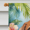 American Foxhound Luau House Flag