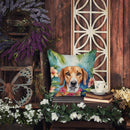 American Foxhound Luau Throw Pillow - 14x14 Decorative Pillow – Art for Your Home & Patio