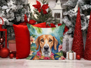 American Foxhound Luau Throw Pillow - 14x14 Decorative Pillow – Art for Your Home & Patio