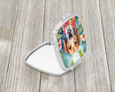 American Foxhound Luau Compact Mirror – Stylish Purse Mirror with Artistic Covers