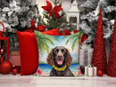 American Water Spaniel Luau Throw Pillow - 14x14 Decorative Pillow – Art for Your Home & Patio