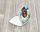 American Water Spaniel Luau Compact Mirror – Stylish Purse Mirror with Artistic Covers