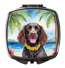 American Water Spaniel Luau Compact Mirror – Stylish Purse Mirror with Artistic Covers