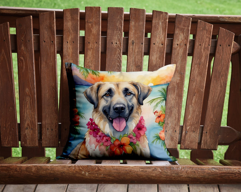 Anatolian Shepherd Luau Throw Pillow - 14x14 Decorative Pillow – Art for Your Home & Patio