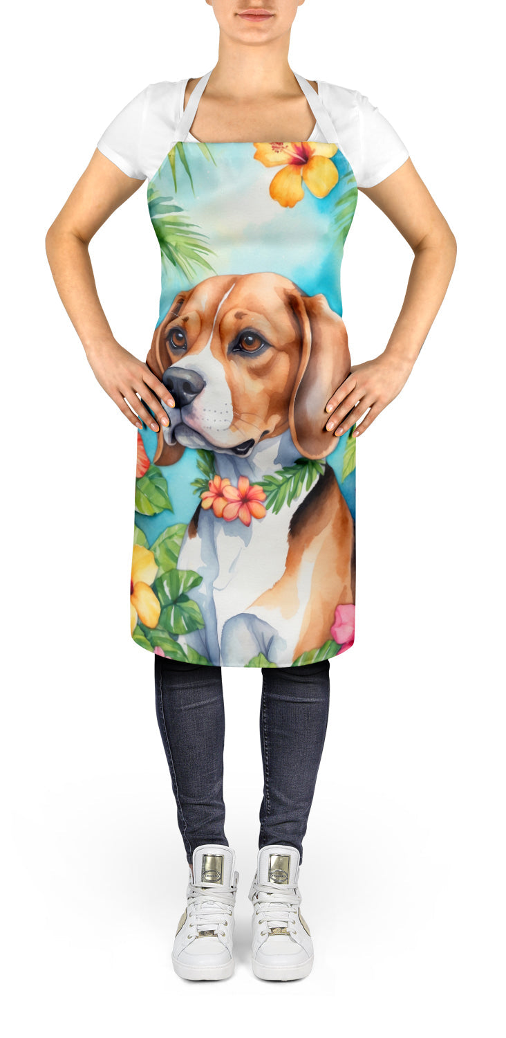 Beagle Luau Apron – Artist-Designed Kitchen, BBQ & Craft Apron