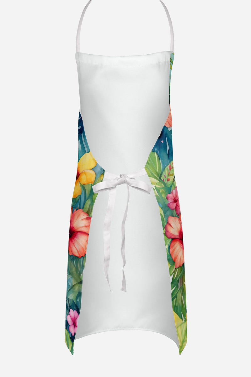 Beagle Luau Apron – Artist-Designed Kitchen, BBQ & Craft Apron