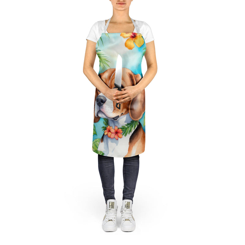Beagle Luau Apron – Artist-Designed Kitchen, BBQ & Craft Apron