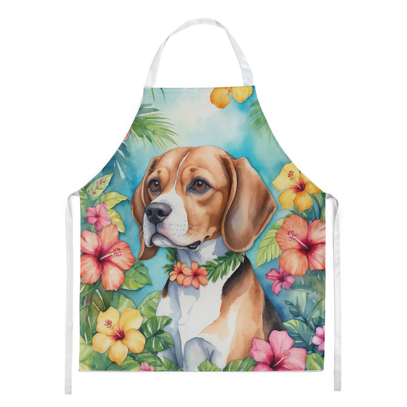 Beagle Luau Apron – Artist-Designed Kitchen, BBQ & Craft Apron