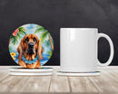 Bloodhound Luau Large Sandstone Coasters Pack of 4